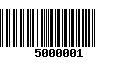 Código de Barras 5000001