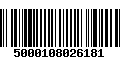 Código de Barras 5000108026181