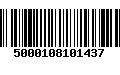 Código de Barras 5000108101437