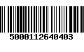 Código de Barras 5000112640403