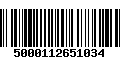 Código de Barras 5000112651034