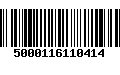 Código de Barras 5000116110414