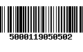 Código de Barras 5000119050502