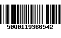 Código de Barras 5000119366542