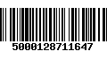 Código de Barras 5000128711647