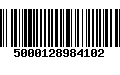 Código de Barras 5000128984102