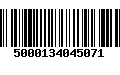 Código de Barras 5000134045071