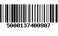 Código de Barras 5000137400907