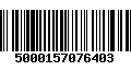 Código de Barras 5000157076403