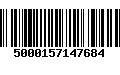 Código de Barras 5000157147684