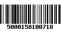 Código de Barras 5000158100718