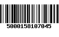 Código de Barras 5000158107045