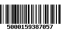 Código de Barras 5000159387057