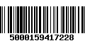 Código de Barras 5000159417228