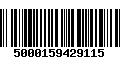 Código de Barras 5000159429115