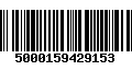 Código de Barras 5000159429153