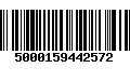 Código de Barras 5000159442572