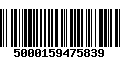 Código de Barras 5000159475839