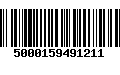 Código de Barras 5000159491211