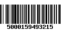 Código de Barras 5000159493215