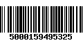 Código de Barras 5000159495325