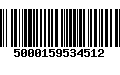 Código de Barras 5000159534512