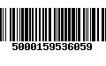 Código de Barras 5000159536059