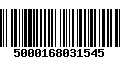 Código de Barras 5000168031545