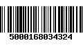 Código de Barras 5000168034324