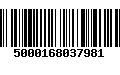 Código de Barras 5000168037981