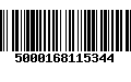 Código de Barras 5000168115344