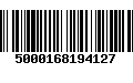 Código de Barras 5000168194127