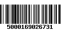 Código de Barras 5000169026731