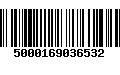 Código de Barras 5000169036532