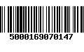 Código de Barras 5000169070147