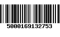 Código de Barras 5000169132753