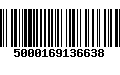 Código de Barras 5000169136638