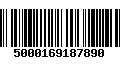 Código de Barras 5000169187890