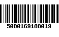 Código de Barras 5000169188019