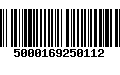 Código de Barras 5000169250112