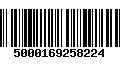 Código de Barras 5000169258224