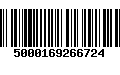 Código de Barras 5000169266724