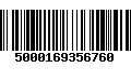 Código de Barras 5000169356760