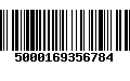 Código de Barras 5000169356784