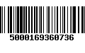 Código de Barras 5000169360736