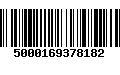 Código de Barras 5000169378182