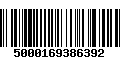 Código de Barras 5000169386392