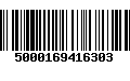 Código de Barras 5000169416303