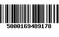 Código de Barras 5000169489178