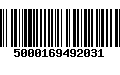 Código de Barras 5000169492031